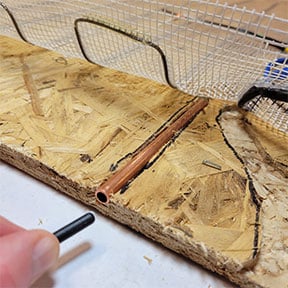 radiant floor heat copper tube trick for radiant floor heat installation of a gold heat radiant heat mat
